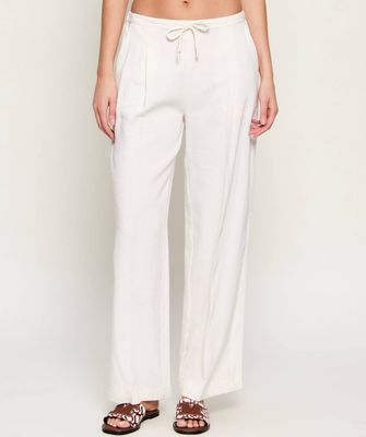Spodnie damskie na lato Marella SPORT ze sklepu: Gomez Fashion Store w kategorii: Spodnie damskie - zdjęcie 874714-BD9-10338_MR262W000005004