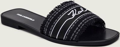 Klapki damskie na lato Karl Lagerfeld ze sklepu: Gomez Fashion Store w kategorii: Klapki damskie - zdjęcie 874714-BD9-10338_KL262W000016E38
