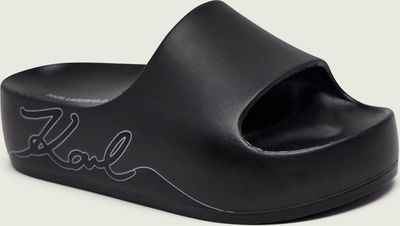 Klapki damskie na lato Karl Lagerfeld ze sklepu: Gomez Fashion Store w kategorii: Klapki damskie - zdjęcie 874714-BD9-10338_KL262W000025018