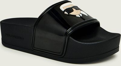 Karl Lagerfeld - Klapki damskie na lato ze sklepu: Gomez Fashion Store w kategorii: Klapki damskie - zdjęcie 874714-BD9-10338_KL262W000026018
