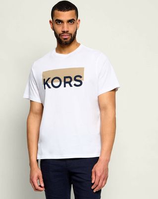 T-shirt męski na lato na wiosnę Michael Kors ze sklepu: Gomez Fashion Store w kategorii: T-shirty męskie - zdjęcie 874714-BD9-10338_MK262M000023100