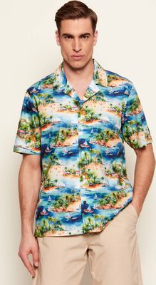 Koszula męska na wiosnę Hechter Paris ze sklepu: Gomez Fashion Store w kategorii: Koszule męskie - zdjęcie 874714-BD9-10338_HC262M000010520