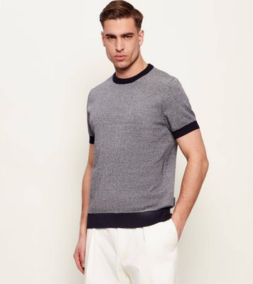 Sweter męski na wiosnę Hechter Paris ze sklepu: Gomez Fashion Store w kategorii: Swetry męskie - zdjęcie 874714-BD9-10338_HC262M000012003
