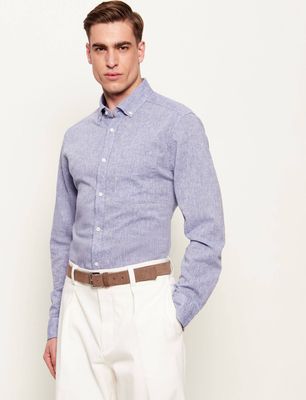 Koszula męska z kołnierzykiem button down Joop! Jeans ze sklepu: Gomez Fashion Store w kategorii: Koszule męskie - zdjęcie 874714-BD9-10338_JJ262M000045405