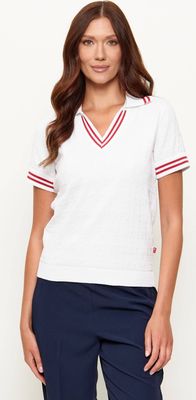 Bluzka damska casualowa Joop! Jeans ze sklepu: Gomez Fashion Store w kategorii: Bluzki damskie - zdjęcie 874714-BD9-10338_JJ262W000018100