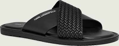 Klapki męskie na lato Karl Lagerfeld ze sklepu: Gomez Fashion Store w kategorii: Klapki męskie - zdjęcie 874714-BD9-10338_KL262M000133000