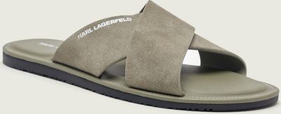 Klapki męskie na lato Karl Lagerfeld ze sklepu: Gomez Fashion Store w kategorii: Klapki męskie - zdjęcie 874714-BD9-10338_KL262M000134E43
