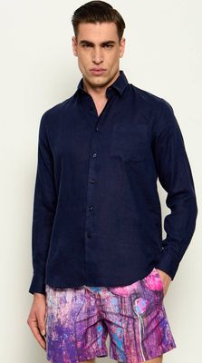 Koszula męska Vilebrequin ze sklepu: Gomez Fashion Store w kategorii: Koszule męskie - zdjęcie 874714-BD9-10338_VI262M000015390