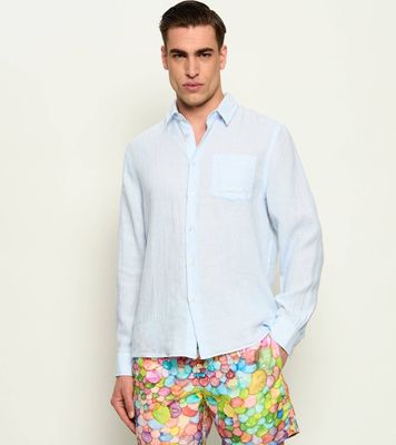 Koszula męska na wiosnę Vilebrequin ze sklepu: Gomez Fashion Store w kategorii: Koszule męskie - zdjęcie 874714-BD9-10338_VI262M000016330