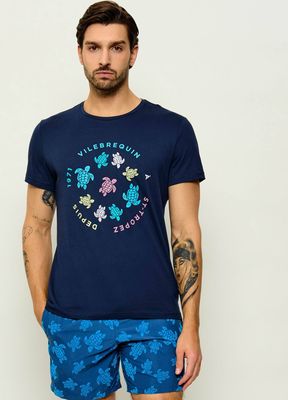 T-shirt męski na lato Vilebrequin ze sklepu: Gomez Fashion Store w kategorii: T-shirty męskie - zdjęcie 874714-BD9-10338_VI262M000018390