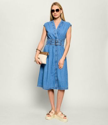 Sukienka szmizjerka Ba&sh ze sklepu: Gomez Fashion Store w kategorii: Sukienki - zdjęcie 874714-BD9-10338_BH262W000025043