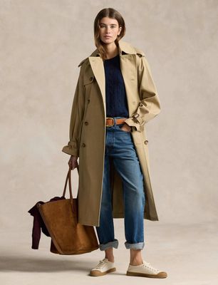 Płaszcz damski na wiosnę Polo Ralph Lauren ze sklepu: Gomez Fashion Store w kategorii: Płaszcze damskie - zdjęcie 874714-BD9-10338_PR261W000116LE6