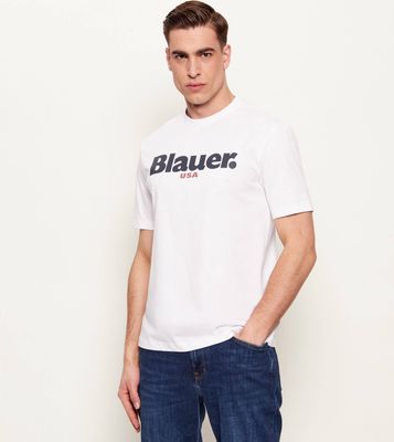 T-shirt męski młodzieżowy BLAUER ze sklepu: Gomez Fashion Store w kategorii: T-shirty męskie - zdjęcie 874714-BD9-10338_BF262M000008146