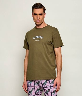 T-shirt męski Iceberg ze sklepu: Gomez Fashion Store w kategorii: T-shirty męskie - zdjęcie 874714-BD9-10338_II262M000018A82