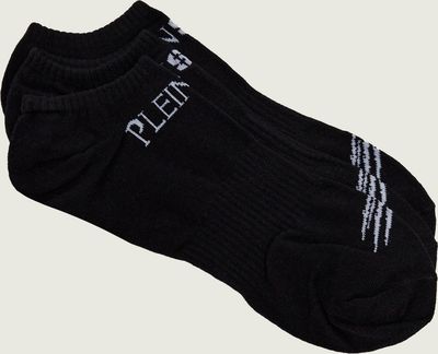 Skarpetki damskie gładkie sportowe Plein Sport ze sklepu: Gomez Fashion Store w kategorii: Skarpetki damskie - zdjęcie 874714-BD9-10338_PS262M000041102