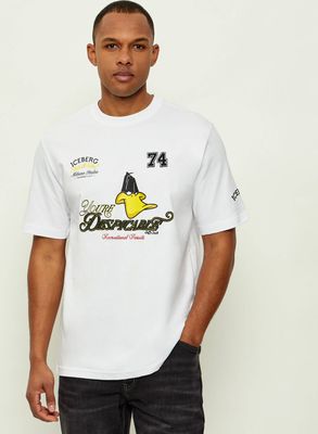 T-shirt męski młodzieżowy Iceberg ze sklepu: Gomez Fashion Store w kategorii: T-shirty męskie - zdjęcie 874714-BD9-10338_II262M000031101