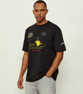 Iceberg - T-shirt męski młodzieżowy ze sklepu: Gomez Fashion Store w kategorii: T-shirty męskie - zdjęcie 874714-BD9-10338_II262M000031900