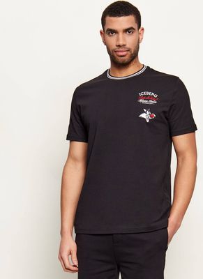 T-shirt męski letni Iceberg ze sklepu: Gomez Fashion Store w kategorii: T-shirty męskie - zdjęcie 874714-BD9-10338_II262M000034900