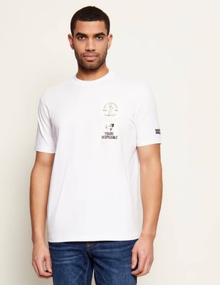 T-shirt męski na lato Iceberg ze sklepu: Gomez Fashion Store w kategorii: T-shirty męskie - zdjęcie 874714-BD9-10338_II262M000035101
