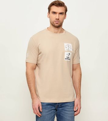 T-shirt męski wiosenny Iceberg ze sklepu: Gomez Fashion Store w kategorii: T-shirty męskie - zdjęcie 874714-BD9-10338_II262M000035A86