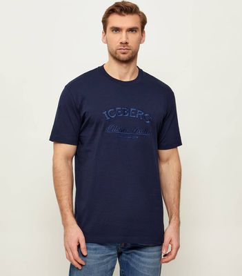 T-shirt męski w stylu młodzieżowym Iceberg ze sklepu: Gomez Fashion Store w kategorii: T-shirty męskie - zdjęcie 874714-BD9-10338_II262M000039602