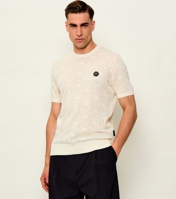 Sweter męski casual Philipp Plein ze sklepu: Gomez Fashion Store w kategorii: Swetry męskie - zdjęcie 874714-BD9-10338_PN262M000005A36