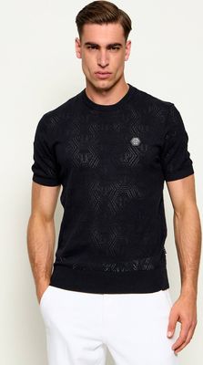 Sweter męski casualowy Philipp Plein ze sklepu: Gomez Fashion Store w kategorii: Swetry męskie - zdjęcie 874714-BD9-10338_PN262M000005002