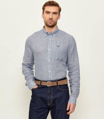 Koszula męska z kołnierzykiem button down Barbour ze sklepu: Gomez Fashion Store w kategorii: Koszule męskie - zdjęcie 874714-BD9-10338_UR262M000042015