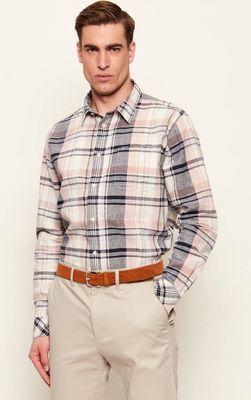Koszula męska na wiosnę z klasycznym kołnierzykiem Barbour ze sklepu: Gomez Fashion Store w kategorii: Koszule męskie - zdjęcie 874714-BD9-10338_UR262M000044015