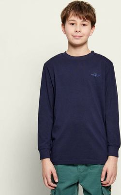 Aeronautica Militare - granatowy T-shirt chłopięce ze sklepu: Gomez Fashion Store w kategorii: T-shirty chłopięce