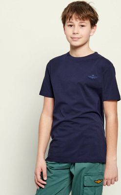 granatowy T-shirt chłopięce na lato Aeronautica Militare ze sklepu: Gomez Fashion Store w kategorii: T-shirty chłopięce