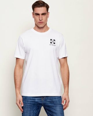 T-shirt męski letni casualowy Off-White ze sklepu: Gomez Fashion Store w kategorii: T-shirty męskie - zdjęcie 874714-BD9-10338_OF262M000019009