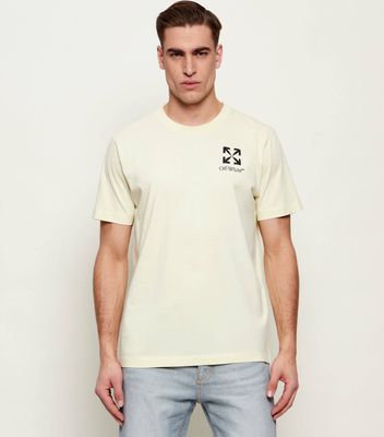 T-shirt męski casual Off White ze sklepu: Gomez Fashion Store w kategorii: T-shirty męskie - zdjęcie 874714-BD9-10338_OF262M000019077