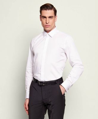 Koszula męska z klasycznym kołnierzykiem Joop! ze sklepu: Gomez Fashion Store w kategorii: Koszule męskie - zdjęcie 874714-BD9-10338_JO262M000005100