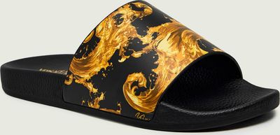 Klapki damskie na lato Versace Jeans Couture ze sklepu: Gomez Fashion Store w kategorii: Klapki damskie - zdjęcie 874714-BD9-10338_VR262W000036A06