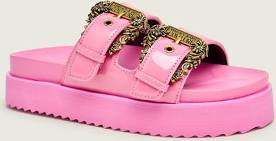 Klapki damskie na lato Versace Jeans Couture ze sklepu: Gomez Fashion Store w kategorii: Klapki damskie - zdjęcie 874714-BD9-10338_VR262W000032A52