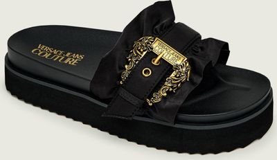Klapki damskie na lato Versace Jeans Couture ze sklepu: Gomez Fashion Store w kategorii: Klapki damskie - zdjęcie 874714-BD9-10338_VR262W000033899