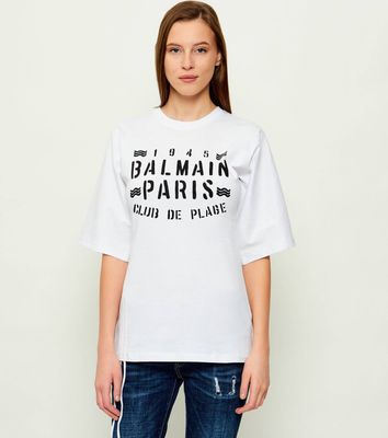 Bluzka damska letnia BALMAIN ze sklepu: Gomez Fashion Store w kategorii: Bluzki damskie - zdjęcie 874714-BD9-10338_BA262W000007016