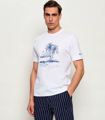 T-shirt męski na lato Gran Sasso ze sklepu: Gomez Fashion Store w kategorii: T-shirty męskie - zdjęcie 874714-BD9-10338_GG262M000022001