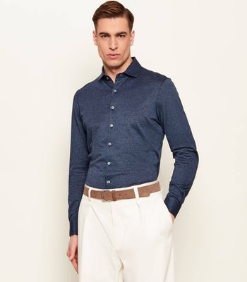 Koszula męska z kołnierzykiem button down casual Gran Sasso ze sklepu: Gomez Fashion Store w kategorii: Koszule męskie - zdjęcie 874714-BD9-10338_GG262M000025661