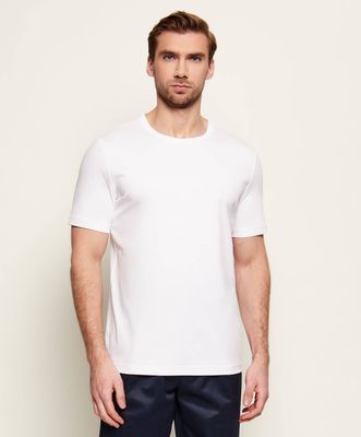 T-shirt męski casualowy TIGER OF SWEDEN ze sklepu: Gomez Fashion Store w kategorii: T-shirty męskie - zdjęcie 874714-BD9-10338_TG262M000027015
