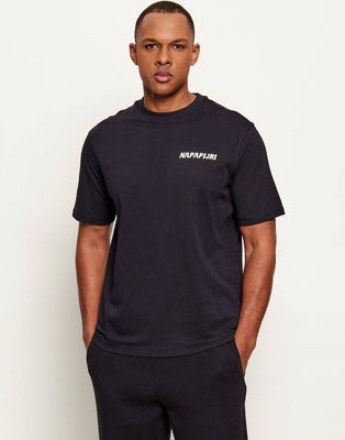 Napapijri - T-shirt męski w sportowym stylu ze sklepu: Gomez Fashion Store w kategorii: T-shirty męskie - zdjęcie 874714-BD9-10338_NA262M000010835