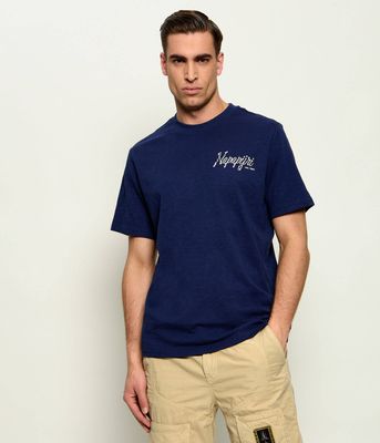 Napapijri - T-shirt męski sportowy ze sklepu: Gomez Fashion Store w kategorii: T-shirty męskie - zdjęcie 874714-BD9-10338_NA262M000022836