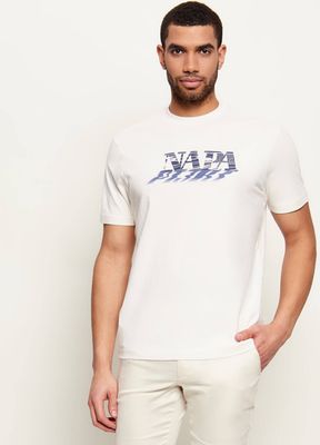 T-shirt męski Napapijri ze sklepu: Gomez Fashion Store w kategorii: T-shirty męskie - zdjęcie 874714-BD9-10338_NA262M000023288