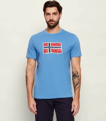 T-shirt męski sportowy Napapijri ze sklepu: Gomez Fashion Store w kategorii: T-shirty męskie - zdjęcie 874714-BD9-10338_NA262M000024831