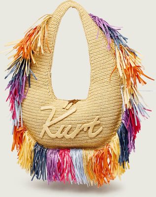 Torebka hobo w stylu boho Kurt Geiger ze sklepu: Gomez Fashion Store w kategorii: Torebki hobo - zdjęcie 874714-BD9-10338_KG262W000021066