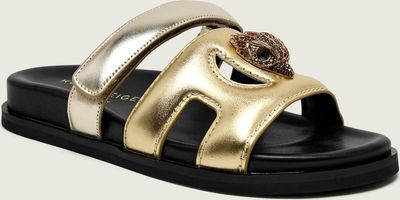Klapki damskie na lato Kurt Geiger ze sklepu: Gomez Fashion Store w kategorii: Klapki damskie - zdjęcie 874714-BD9-10338_KG262W000156011