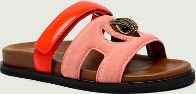 Klapki damskie na lato Kurt Geiger ze sklepu: Gomez Fashion Store w kategorii: Klapki damskie - zdjęcie 874714-BD9-10338_KG262W000157046