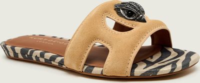 Klapki damskie na lato Kurt Geiger ze sklepu: Gomez Fashion Store w kategorii: Klapki damskie - zdjęcie 874714-BD9-10338_KG262W000222064
