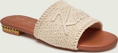 Klapki damskie na lato Kurt Geiger ze sklepu: Gomez Fashion Store w kategorii: Klapki damskie - zdjęcie 874714-BD9-10338_KG262W000226013
